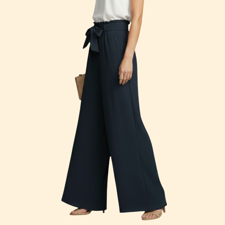 Women's Chic Tie-Waist Trousers