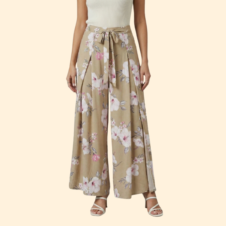 Women's Floral Palazzo Trousers