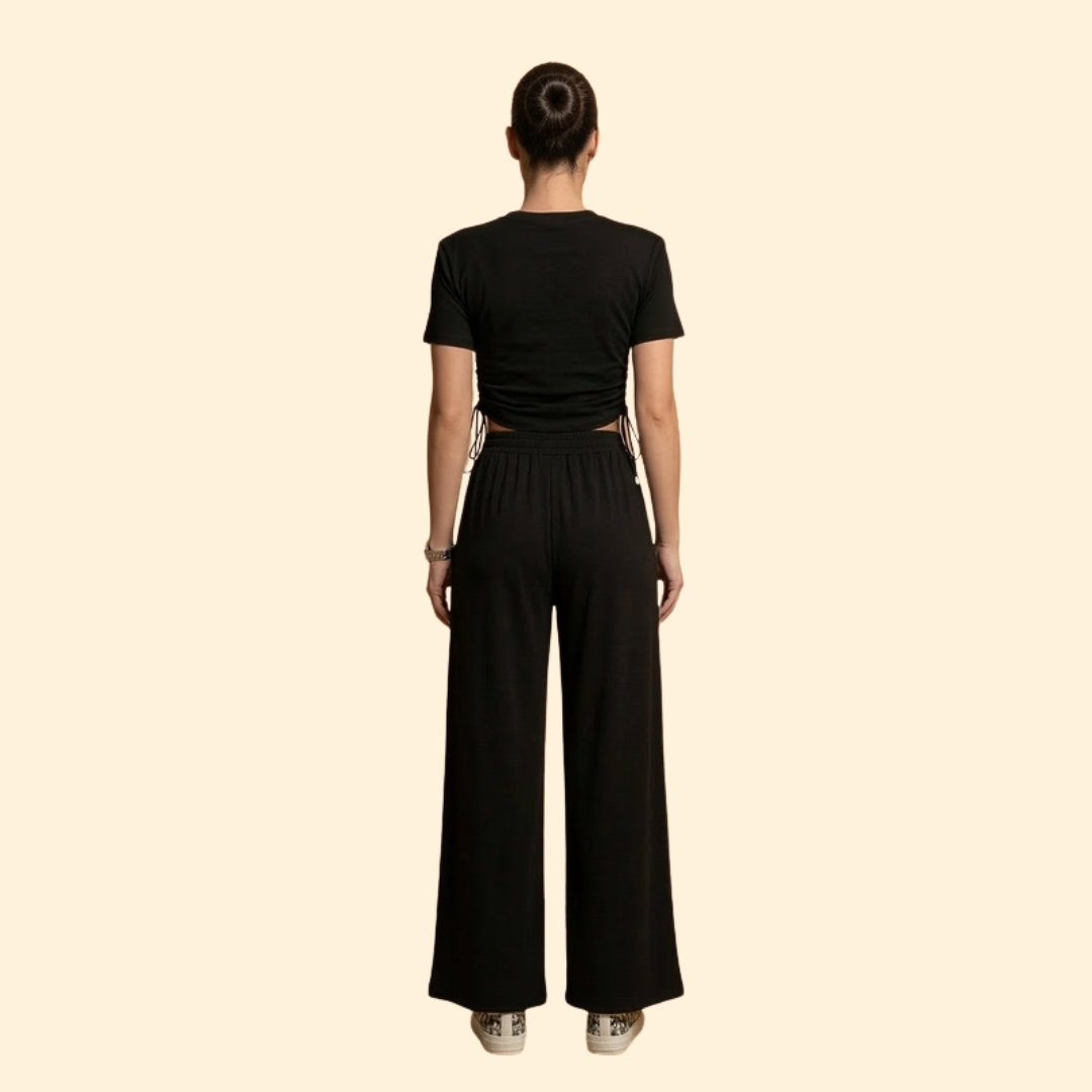 Women's Relaxed Crop Top Set