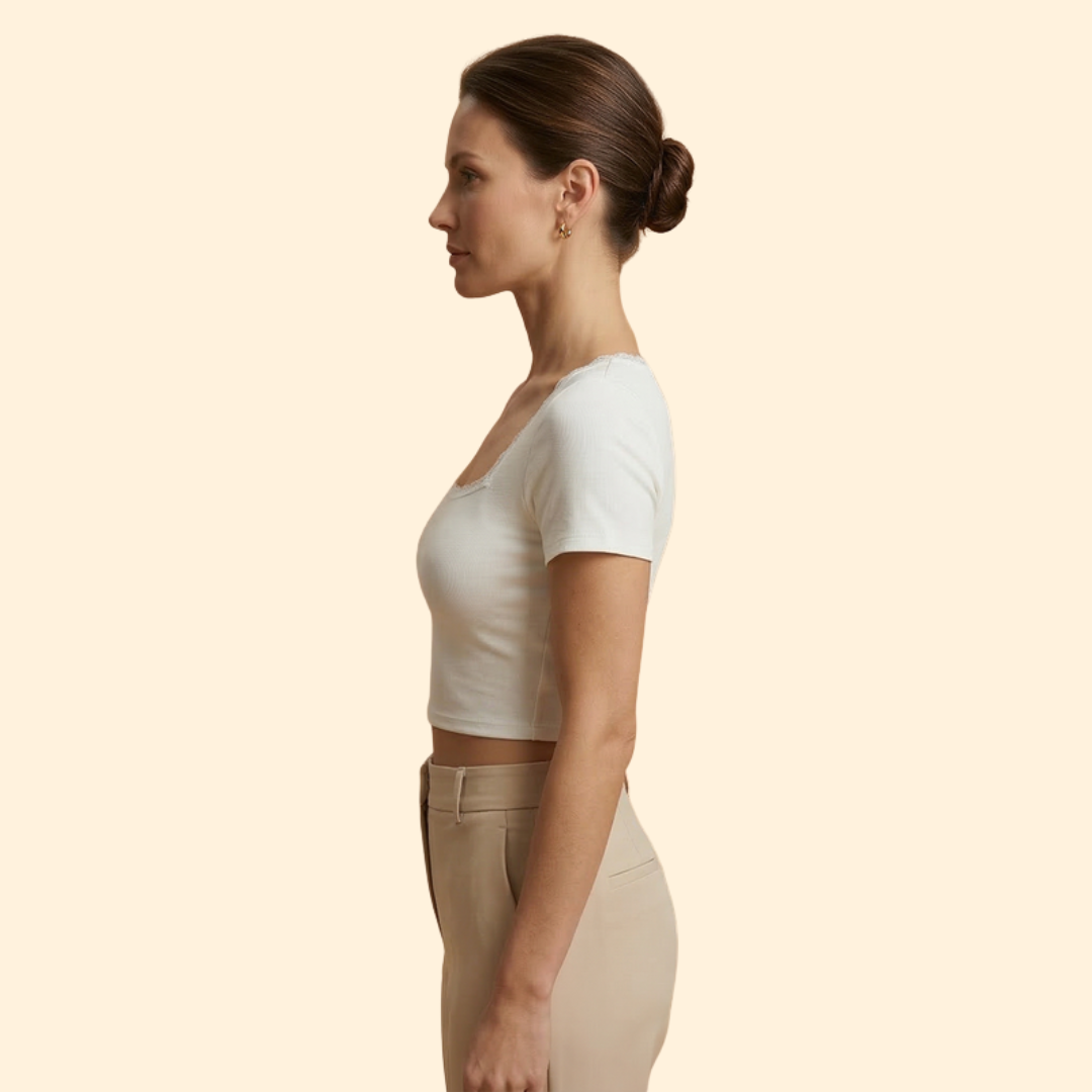 Women's Square Neck Crop Top