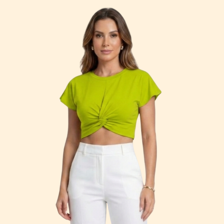 Women's Twisted Front Crop Top