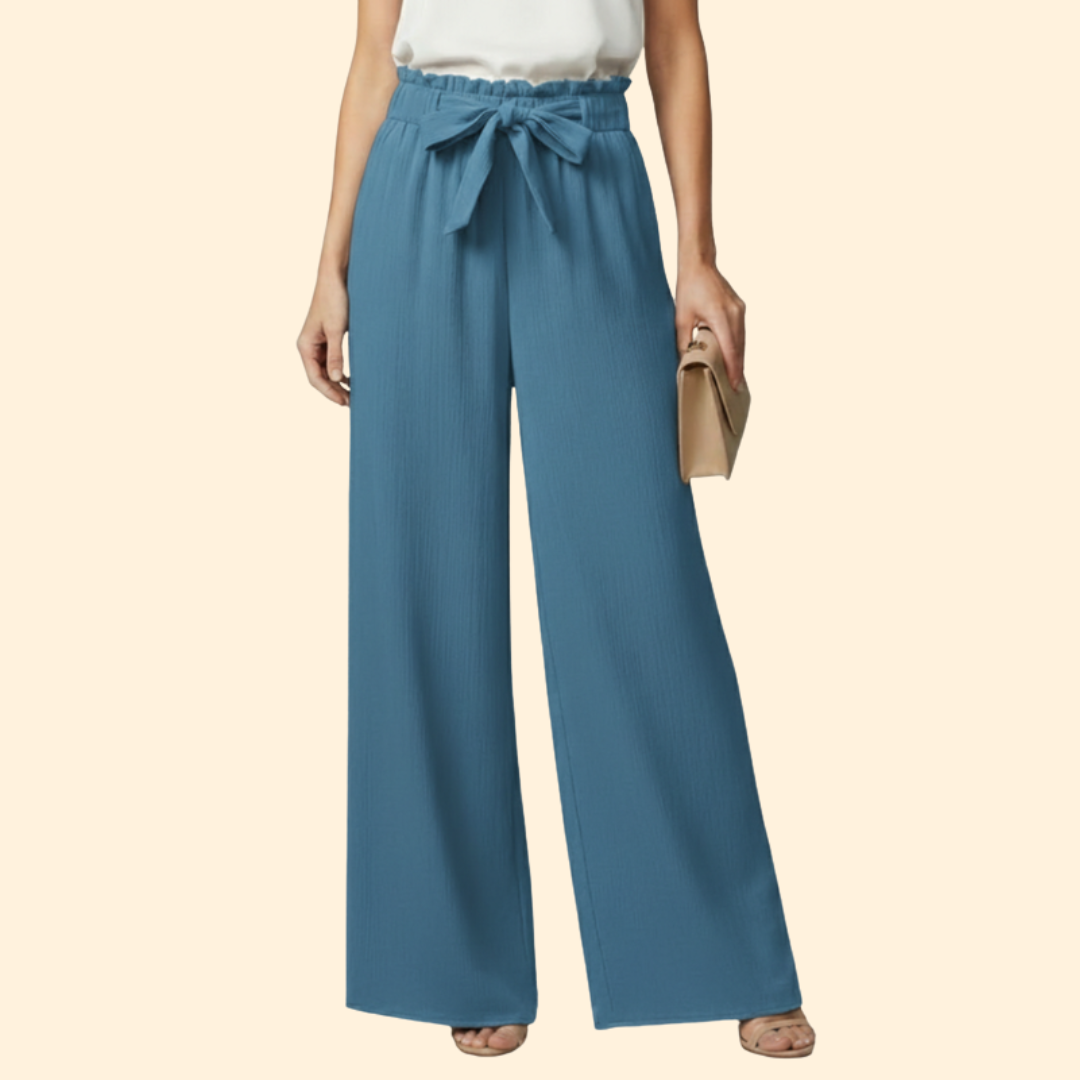 Women's Chic Tie-Waist Trousers