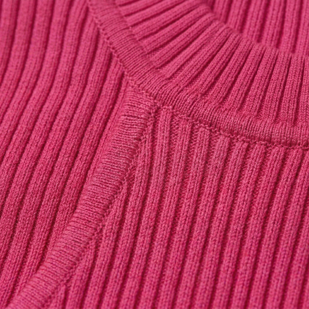 Women's Ribbed High Neck Top