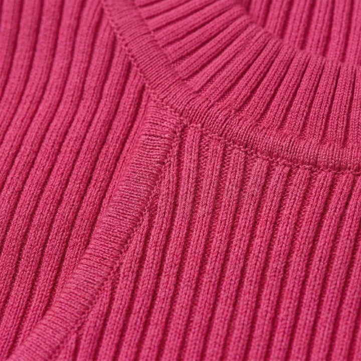 Women's Ribbed High Neck Top