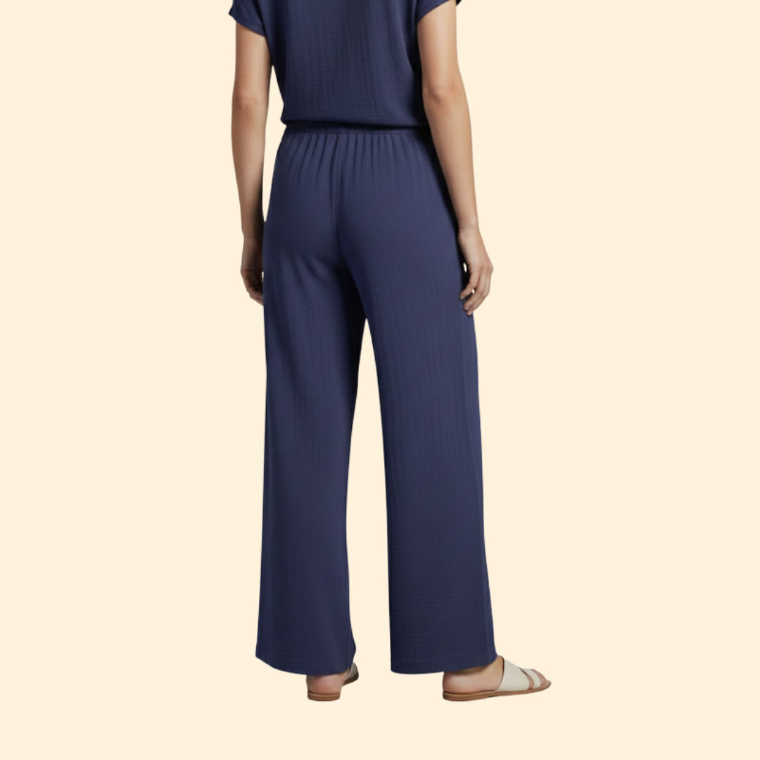 Women's Chic Drawstring Palazzo Trouser