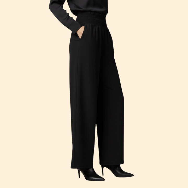 Women's Chic Side-Slit Palazzo Trousers