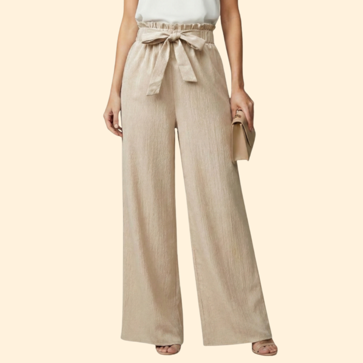 Women's Chic Tie-Waist Trousers