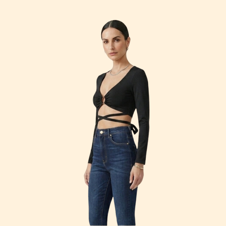 Women's Stylish Ring Crop Top