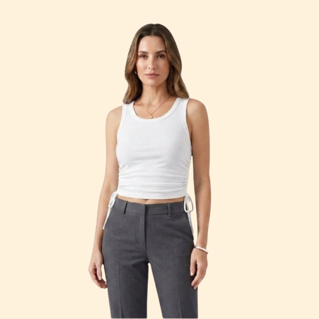 Women's Ruching Crop Top