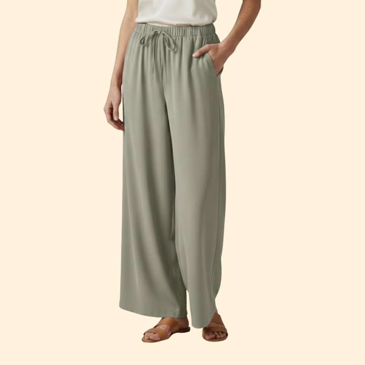 Women's Casual Tie-Waist Palazzo