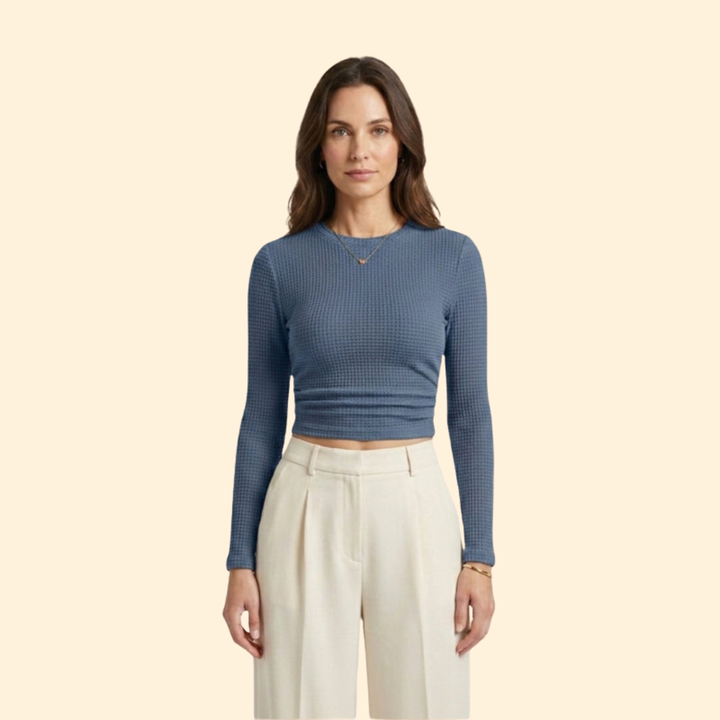 Women's Long-Sleeved Crop Chic