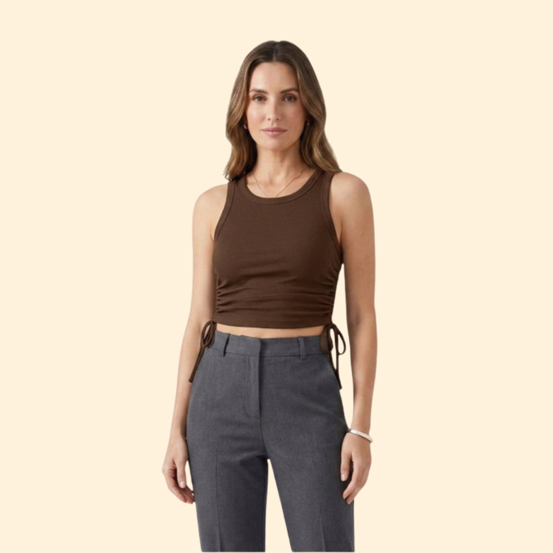 Women's Ruching Crop Top