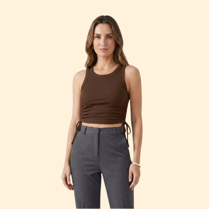 Women's Ruching Crop Top