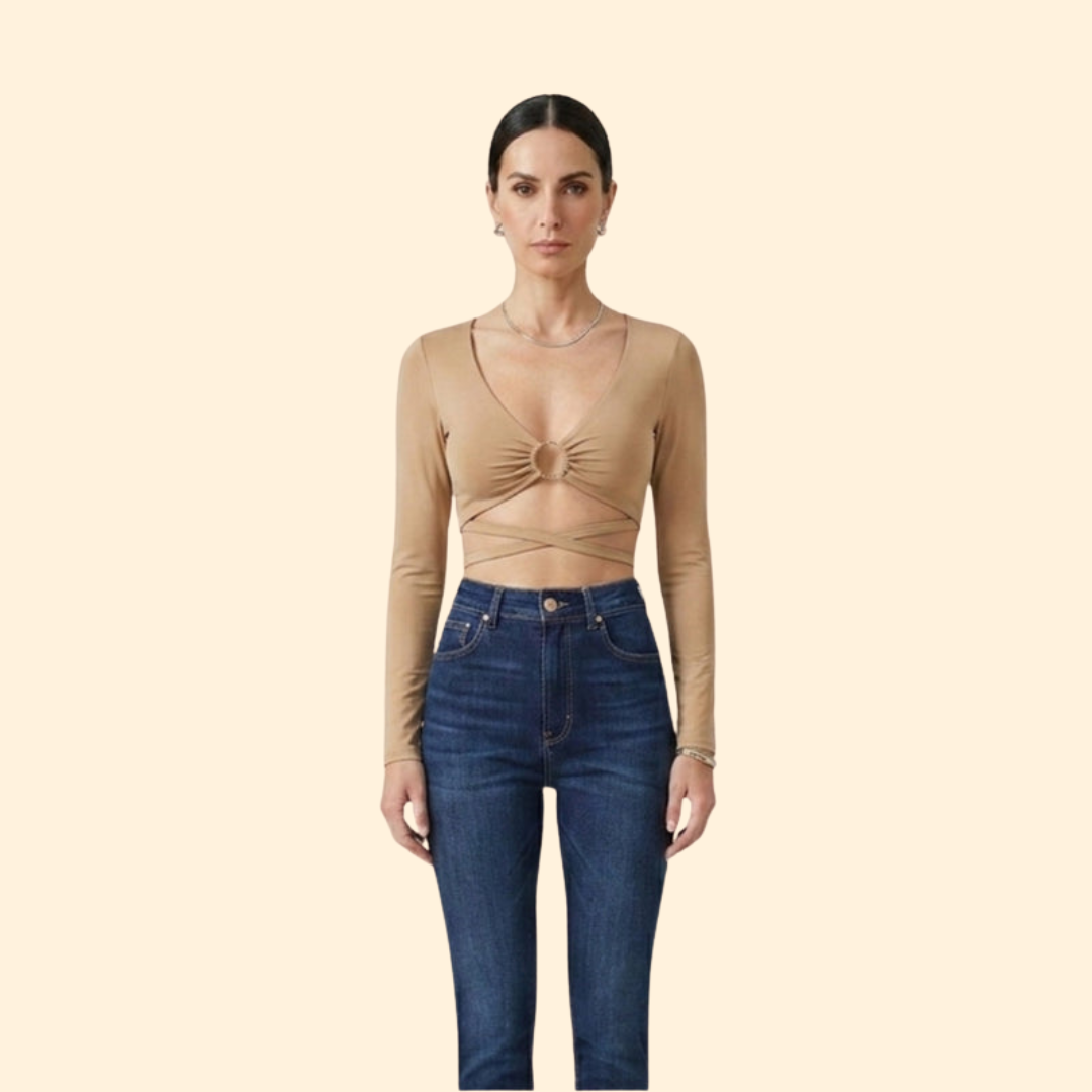 Women's Stylish Ring Crop Top