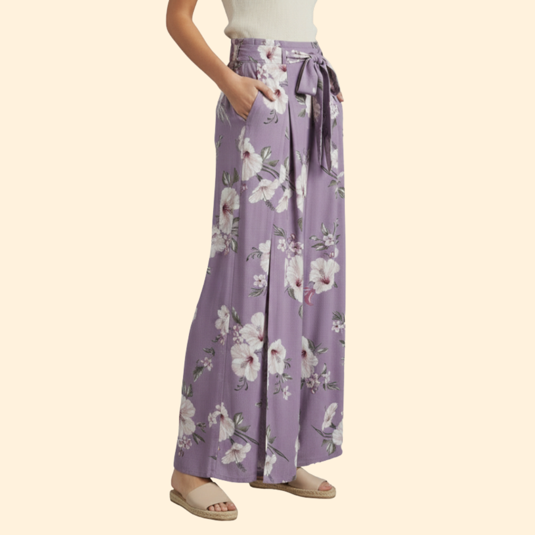 Women's Floral Palazzo Trousers