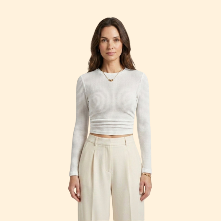 Women's Long-Sleeved Crop Chic