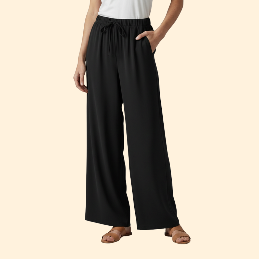 Women's Casual Tie-Waist Palazzo