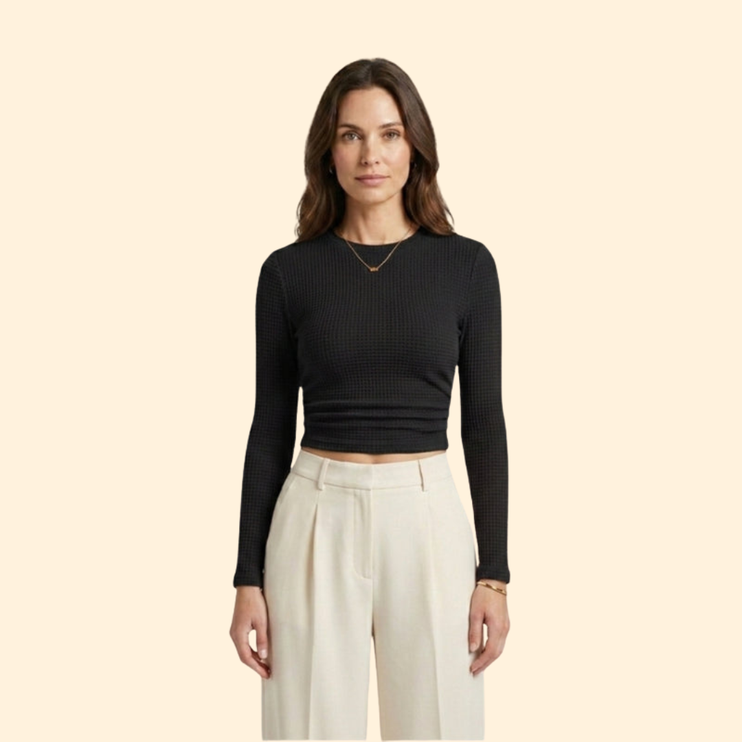 Women's Long-Sleeved Crop Chic