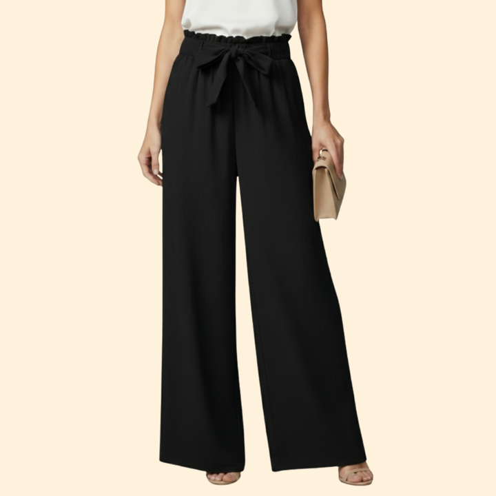 Women's Chic Tie-Waist Trousers