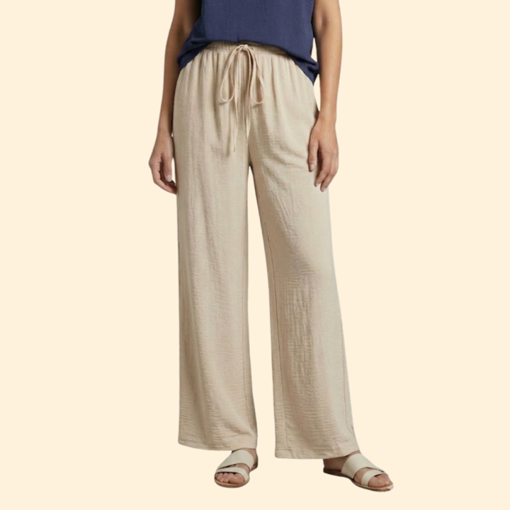 Women's Chic Drawstring Palazzo Trouser