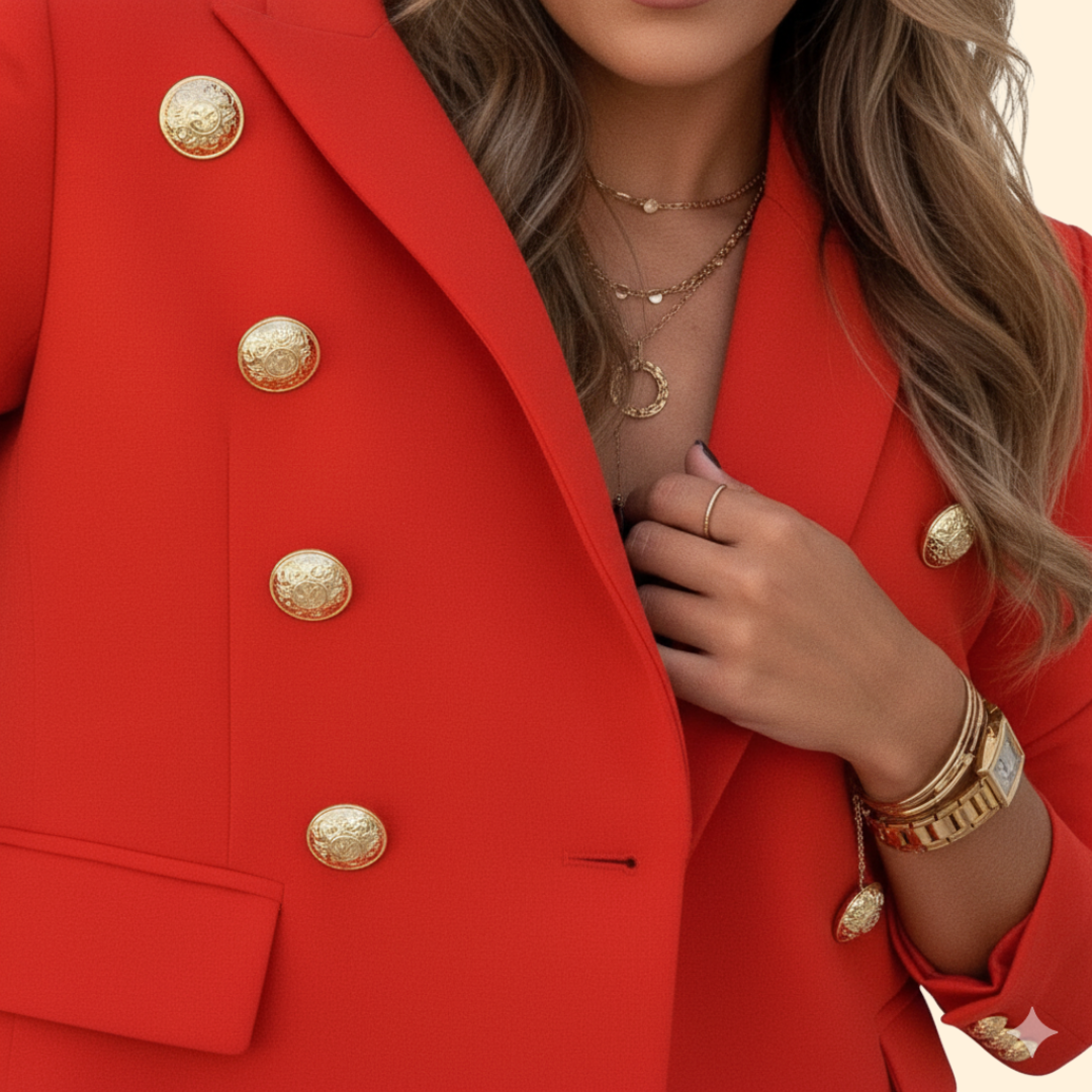 Blazer Set with Structured Design