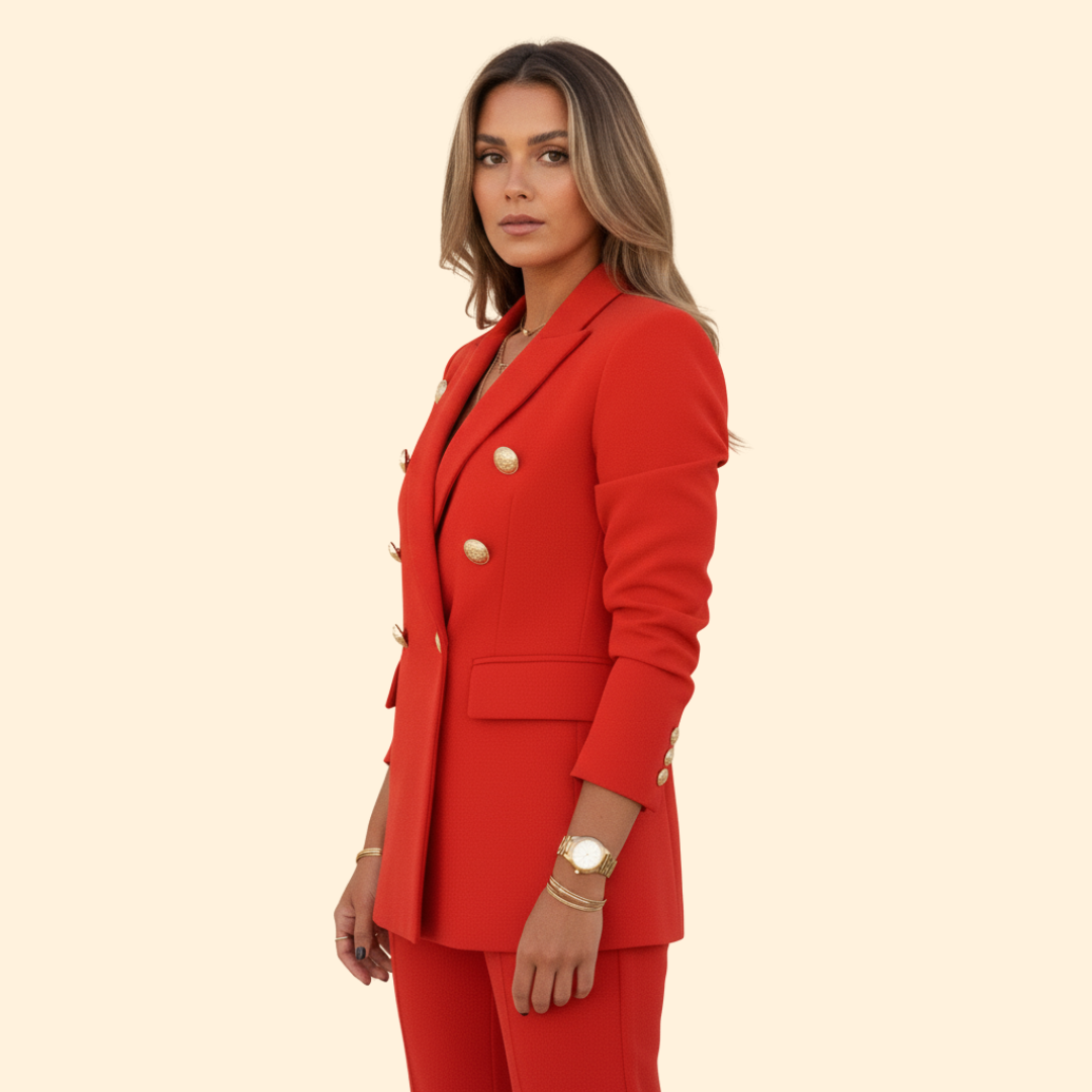 Blazer Set with Structured Design