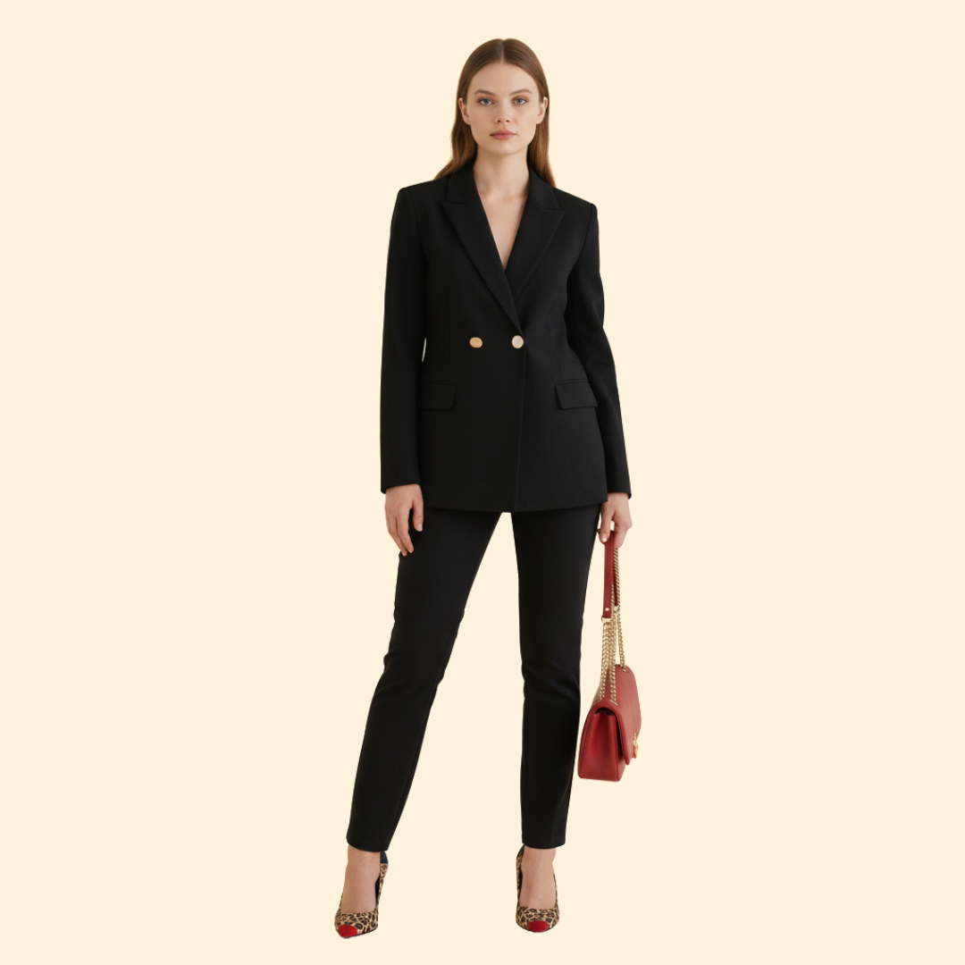 Blazer Set with Structured Design