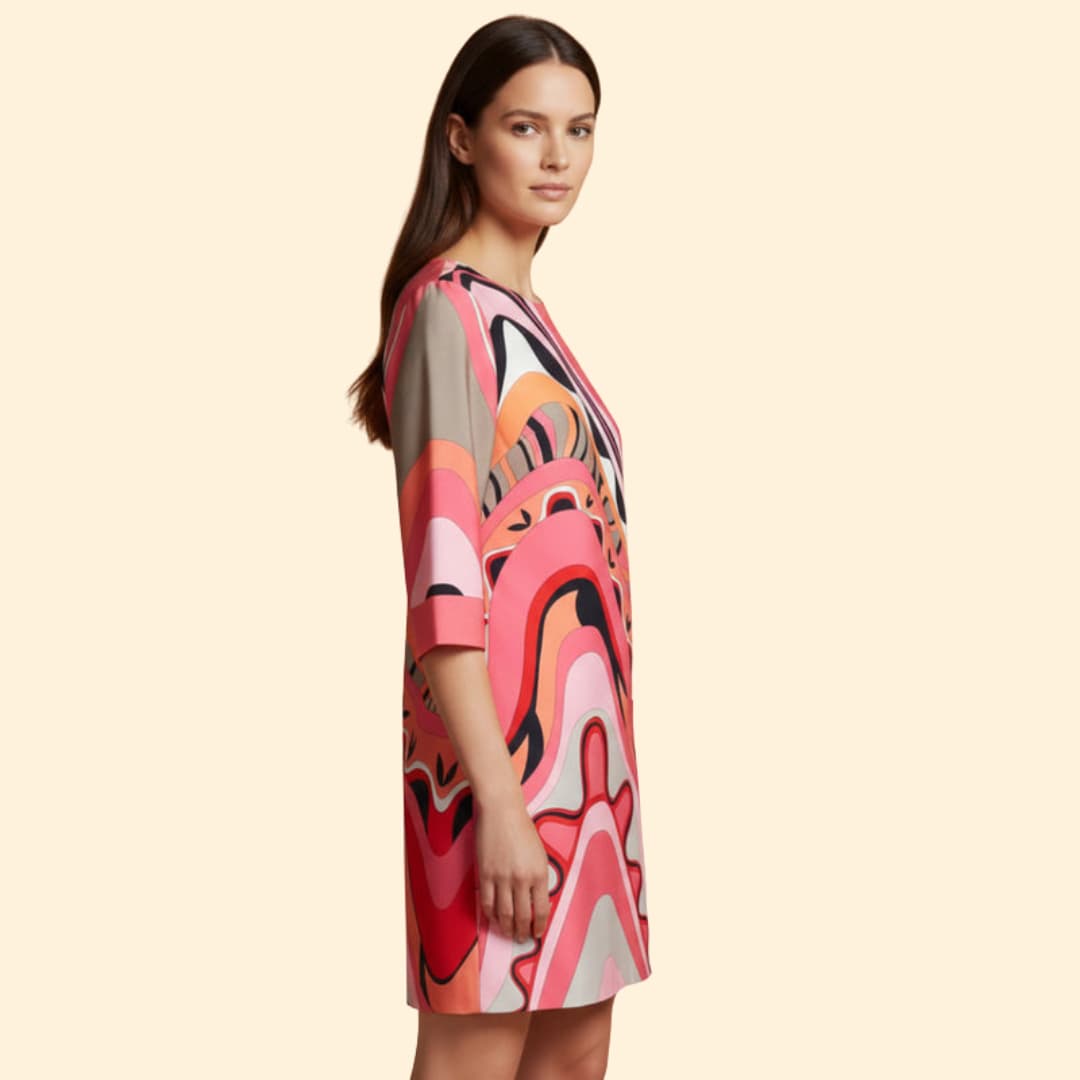 Women's Bold Abstract Print Dress
