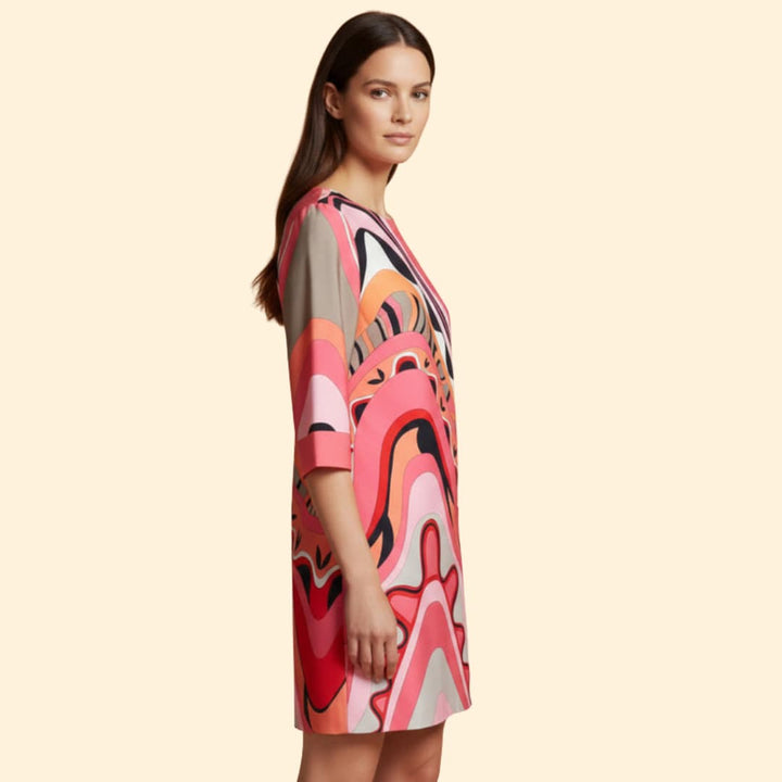 Women's Bold Abstract Print Dress