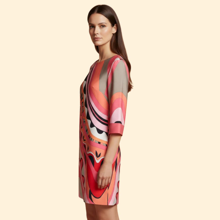 Women's Bold Abstract Print Dress