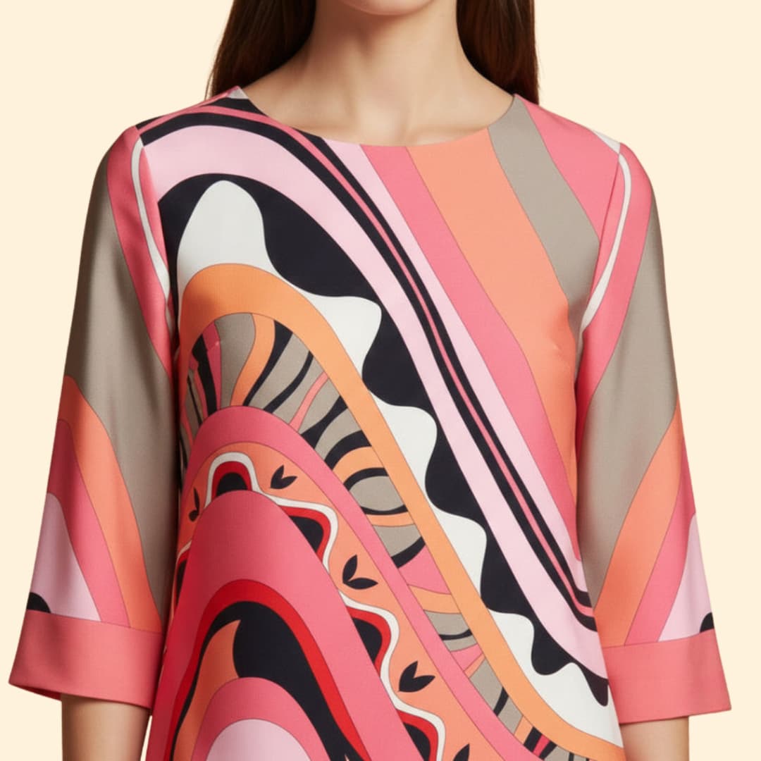 Women's Bold Abstract Print Dress