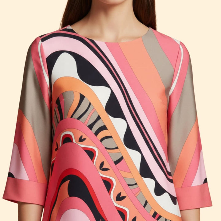 Women's Bold Abstract Print Dress