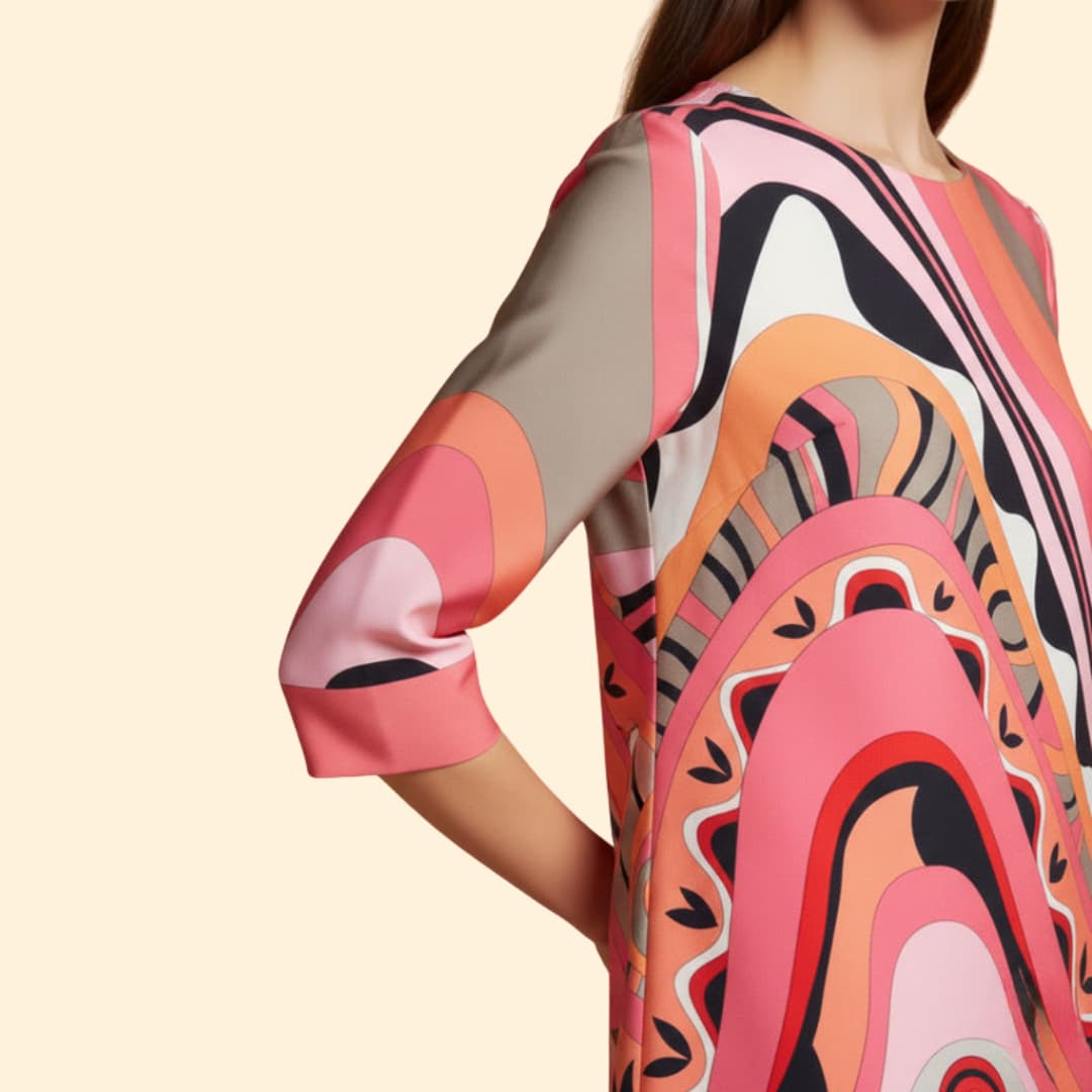 Women's Bold Abstract Print Dress