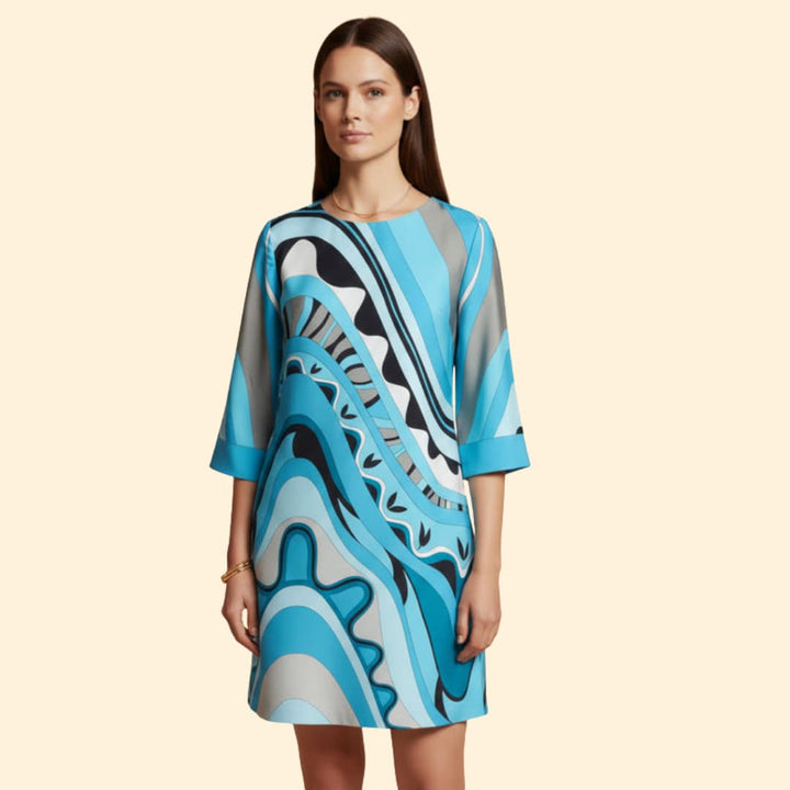 Women's Bold Abstract Print Dress