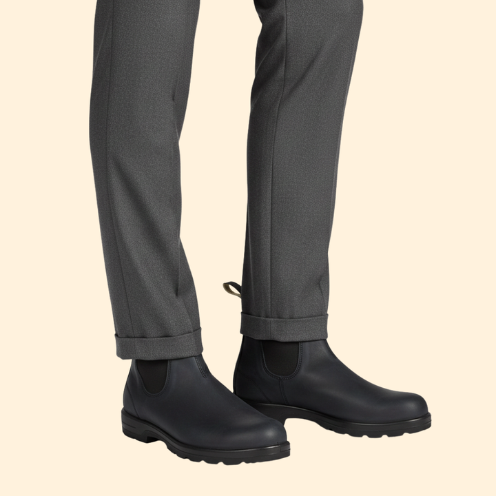 Men's Chelsea boots with elasticated panels