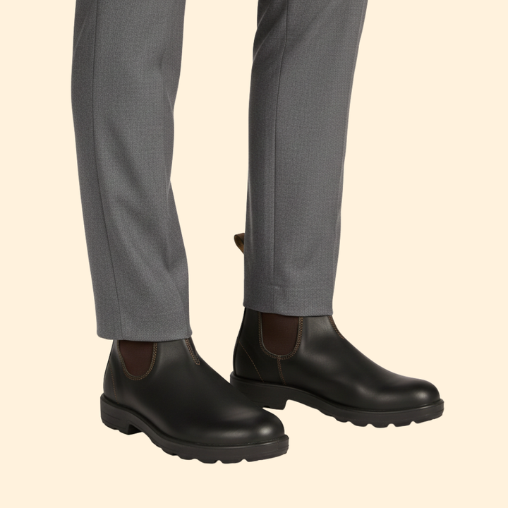 Men's Chelsea boots with elasticated panels