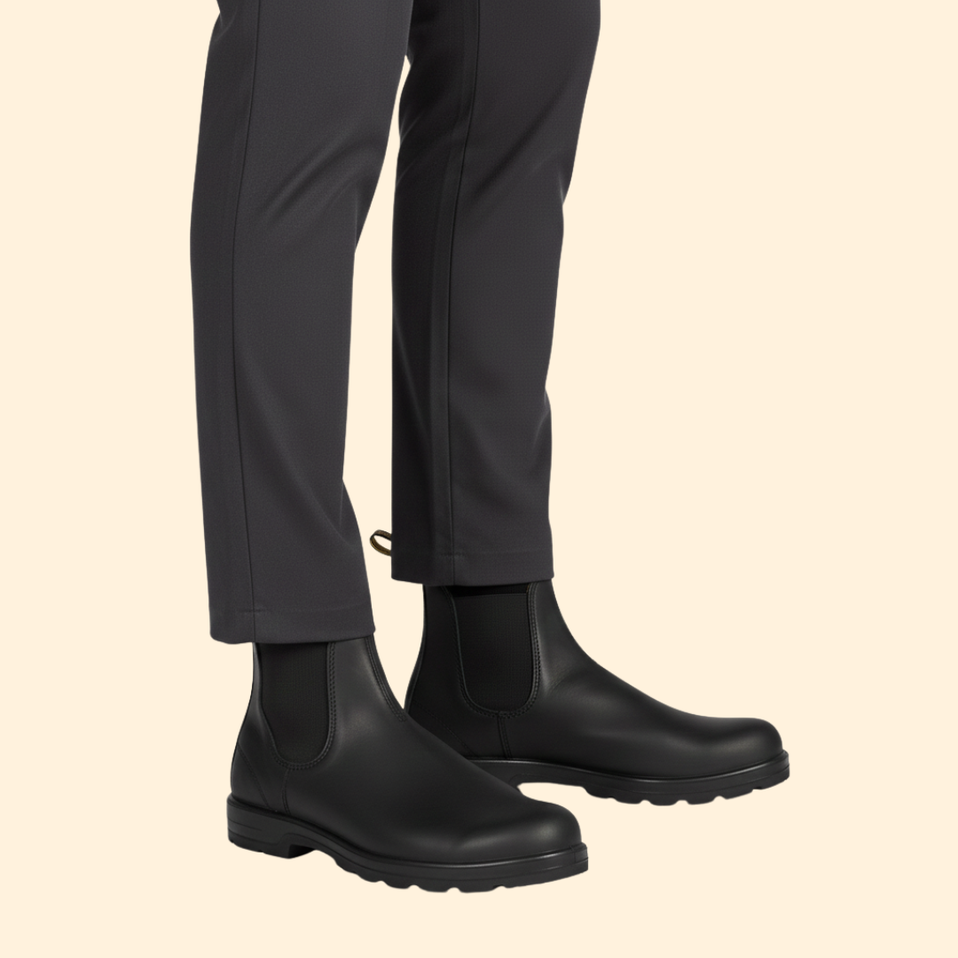 Men's Chelsea boots with elasticated panels