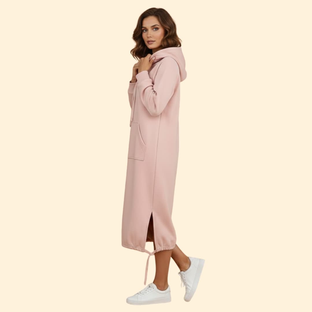 Women's Casual Hoodie Dress with Pockets