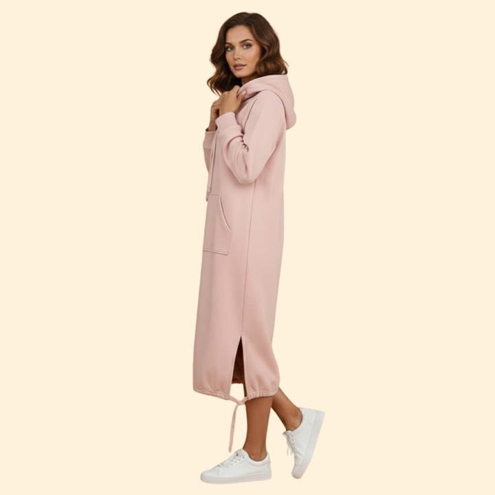 Women's Casual Hoodie Dress with Pockets