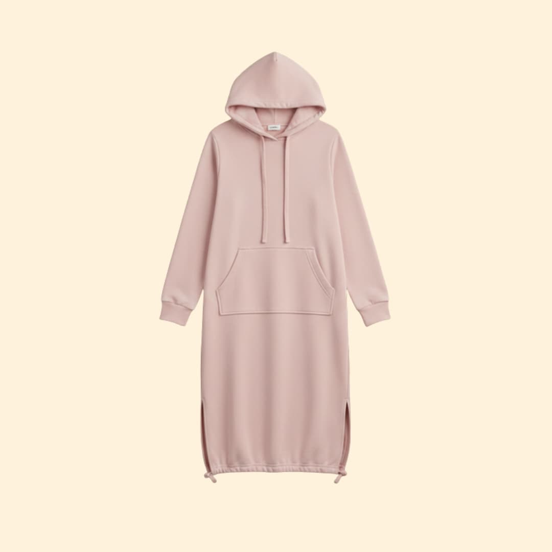 Women's Casual Hoodie Dress with Pockets