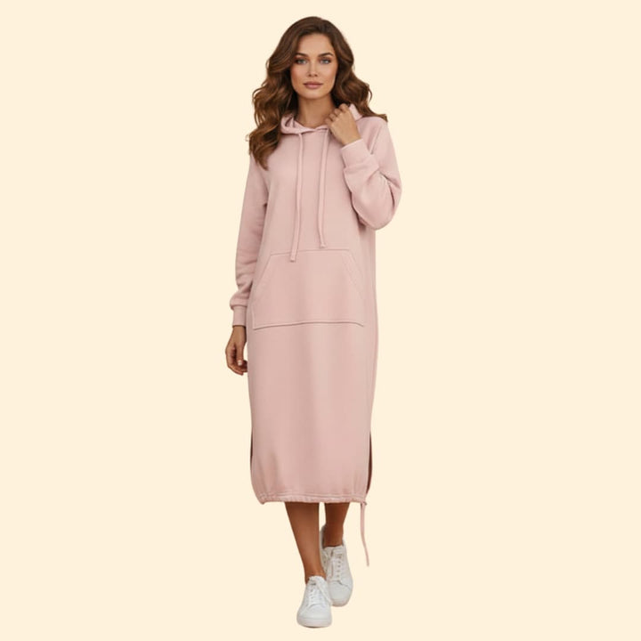 Women's Casual Hoodie Dress with Pockets