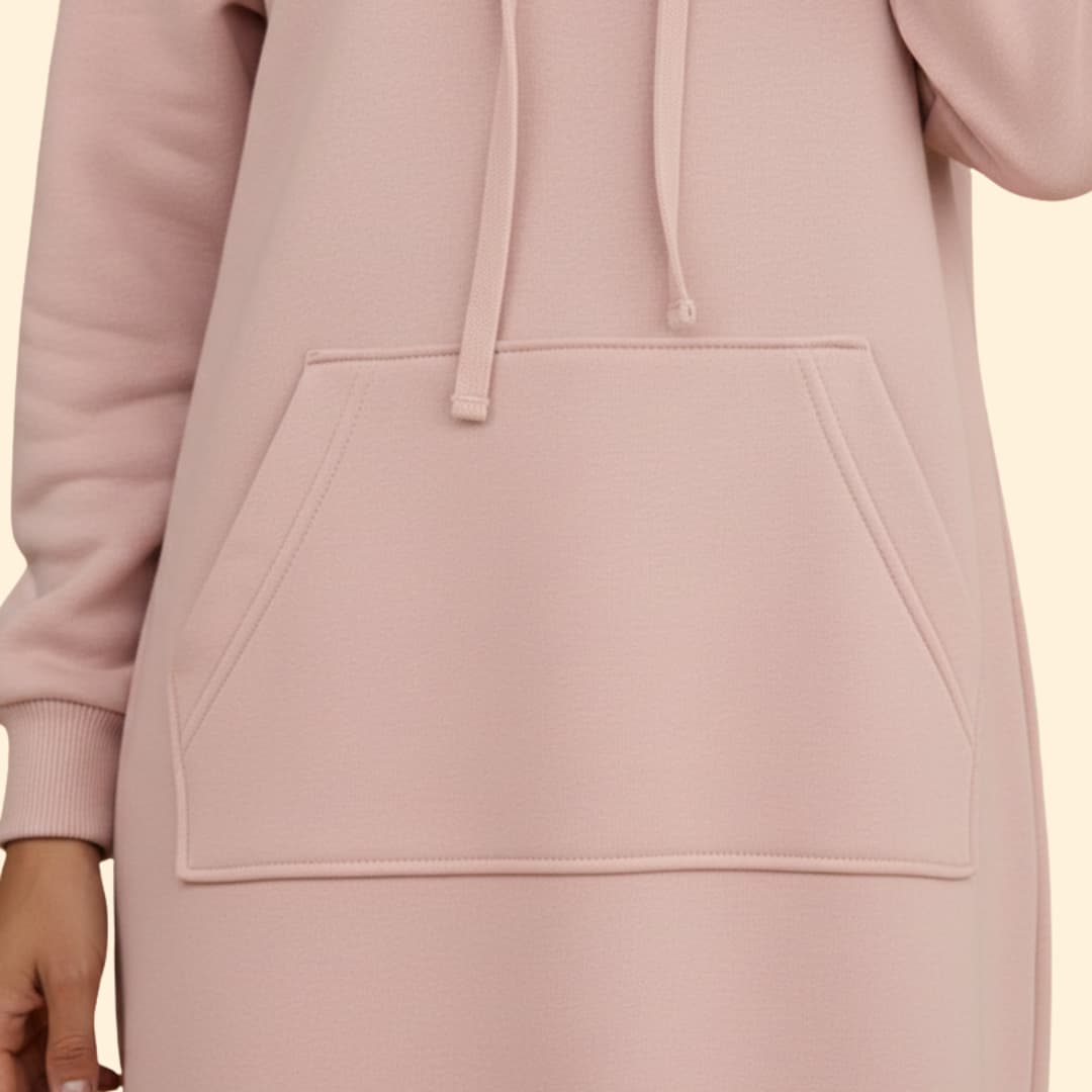 Women's Casual Hoodie Dress with Pockets