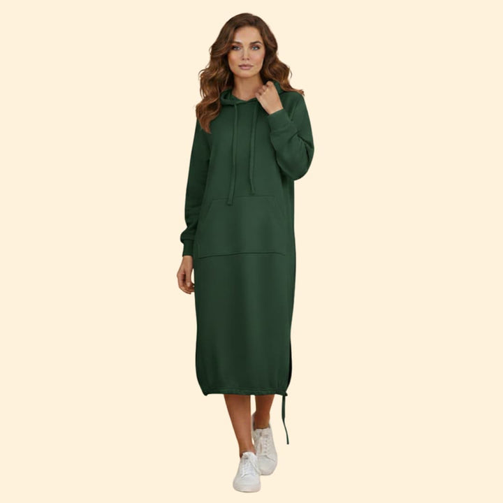 Women's Casual Hoodie Dress with Pockets