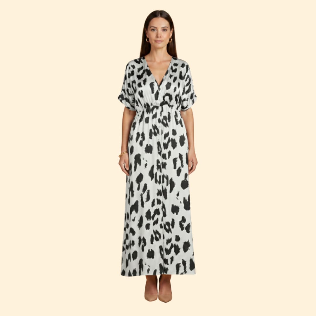 Women's Chic Leopard Maxi Dress