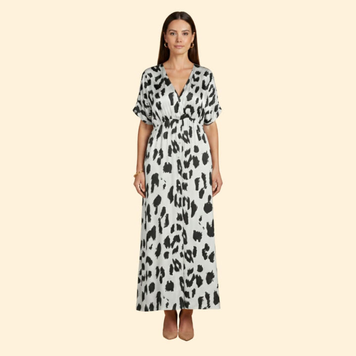 Women's Chic Leopard Maxi Dress
