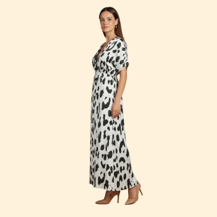 Women's Chic Leopard Maxi Dress