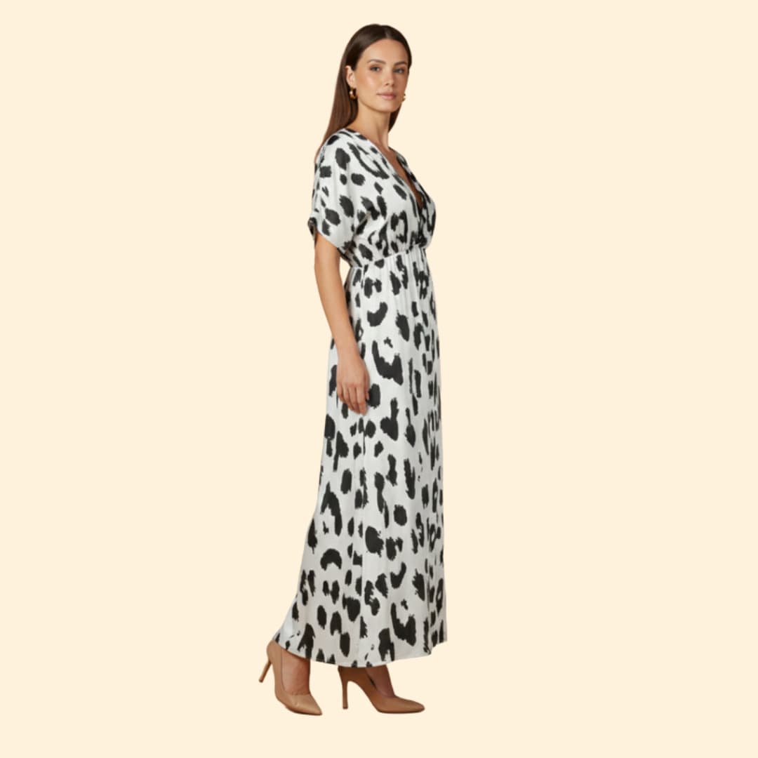 Women's Chic Leopard Maxi Dress