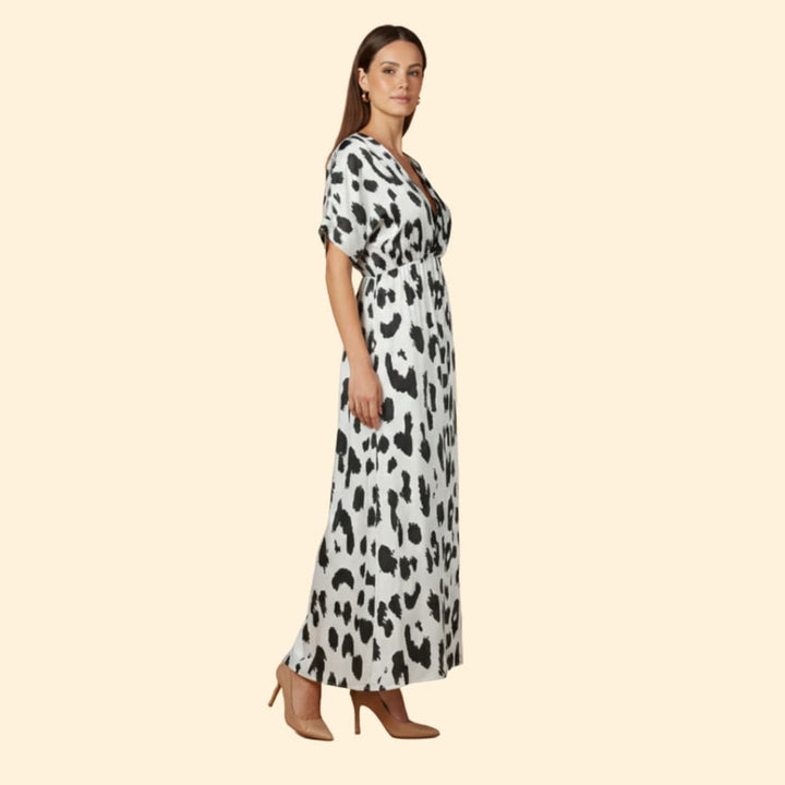 Women's Chic Leopard Maxi Dress