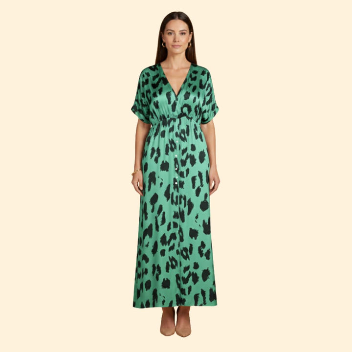 Women's Chic Leopard Maxi Dress