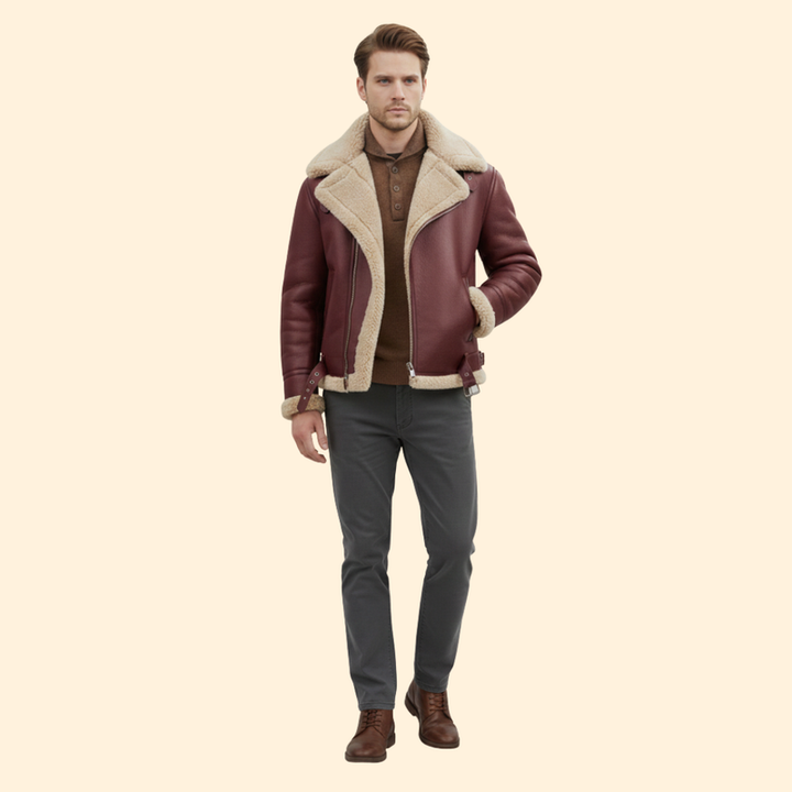 Classic Shearling Aviator Jacket